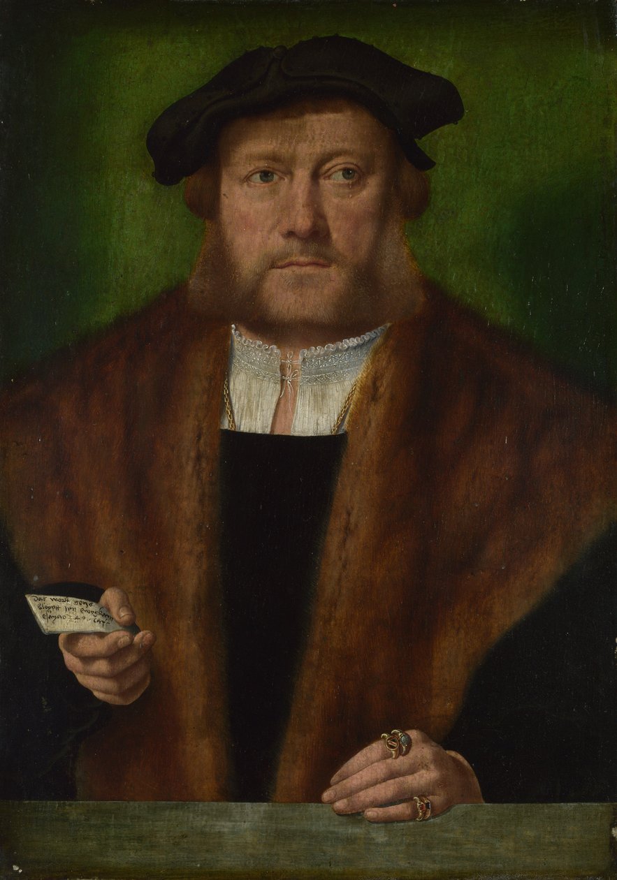 Portræt af en mand, ca 1533-1534 af Bartholomaeus Bruyn