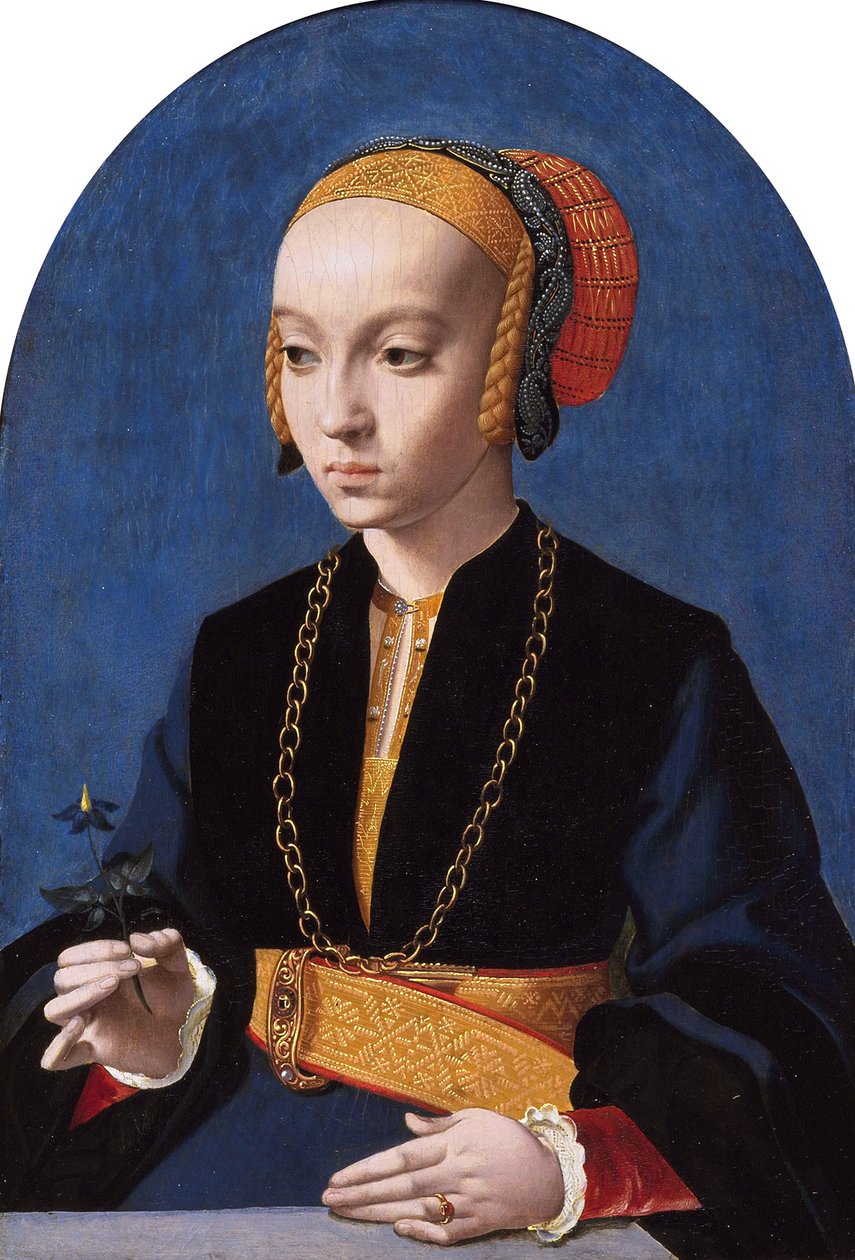 Portræt af Elisabeth Bellinghausen (ca. 1520- gt; 1570) af Bartholomaeus Bruyn the Elder
