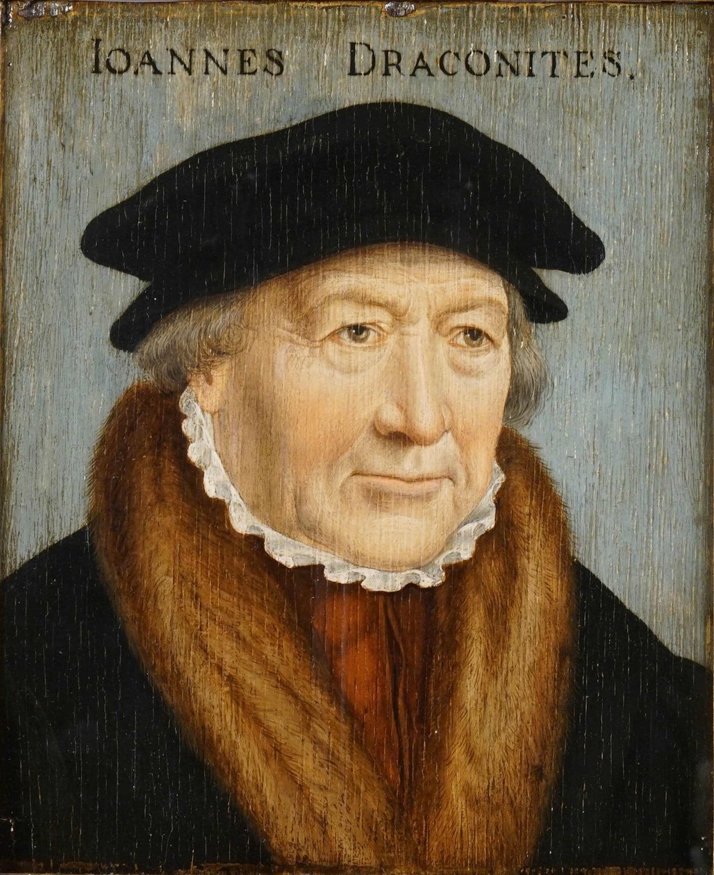 Portræt af Johannes Draconites af Bartholomaeus Bruyn the Elder