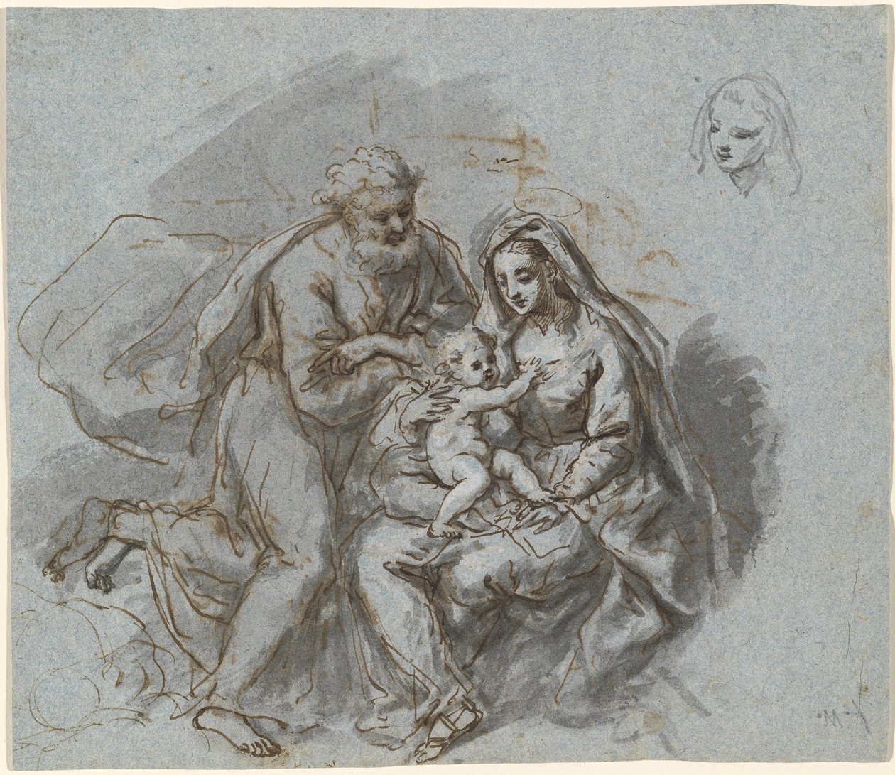 Den hellige familie af Bartholomäus Ignaz Weiss