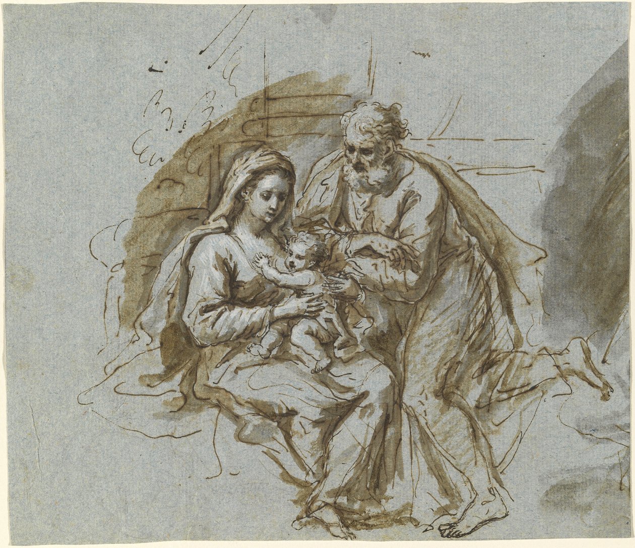 Den hellige familie af Bartholomäus Ignaz Weiss
