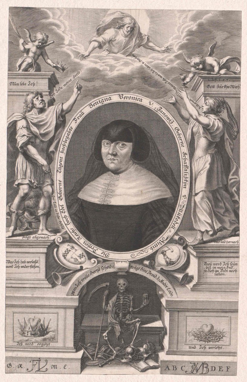 Benigna Veronica Schaffalizky von Mukodell (print) af Bartholomäus Kilian