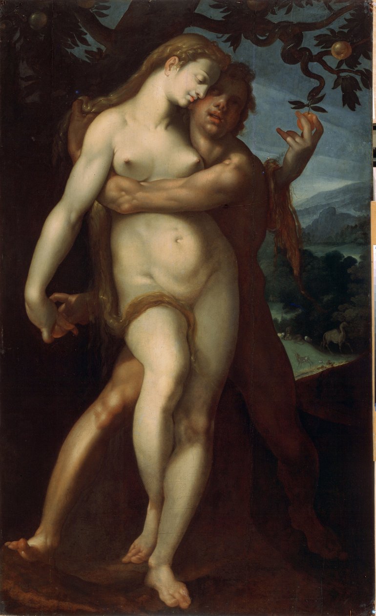 Adam og Eva af Bartholomaeus Spranger
