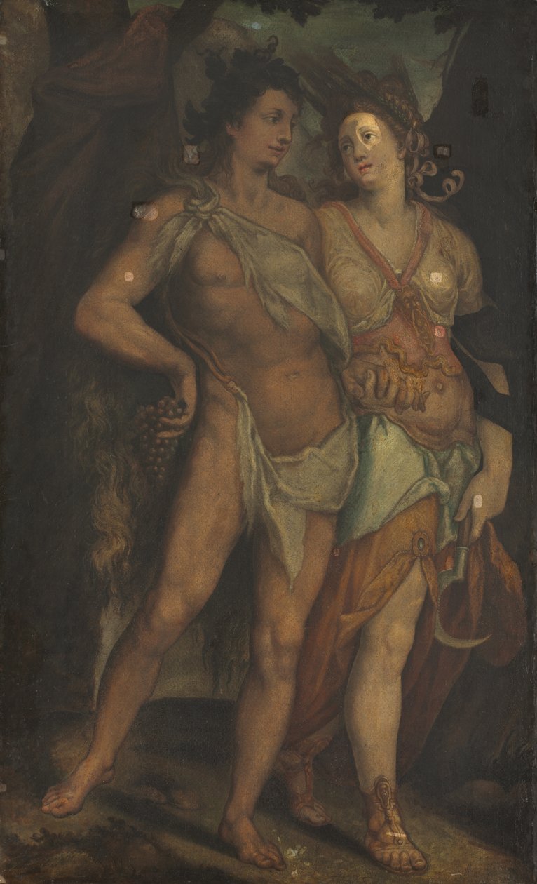 Ceres og Bacchus af Bartholomaeus Spranger