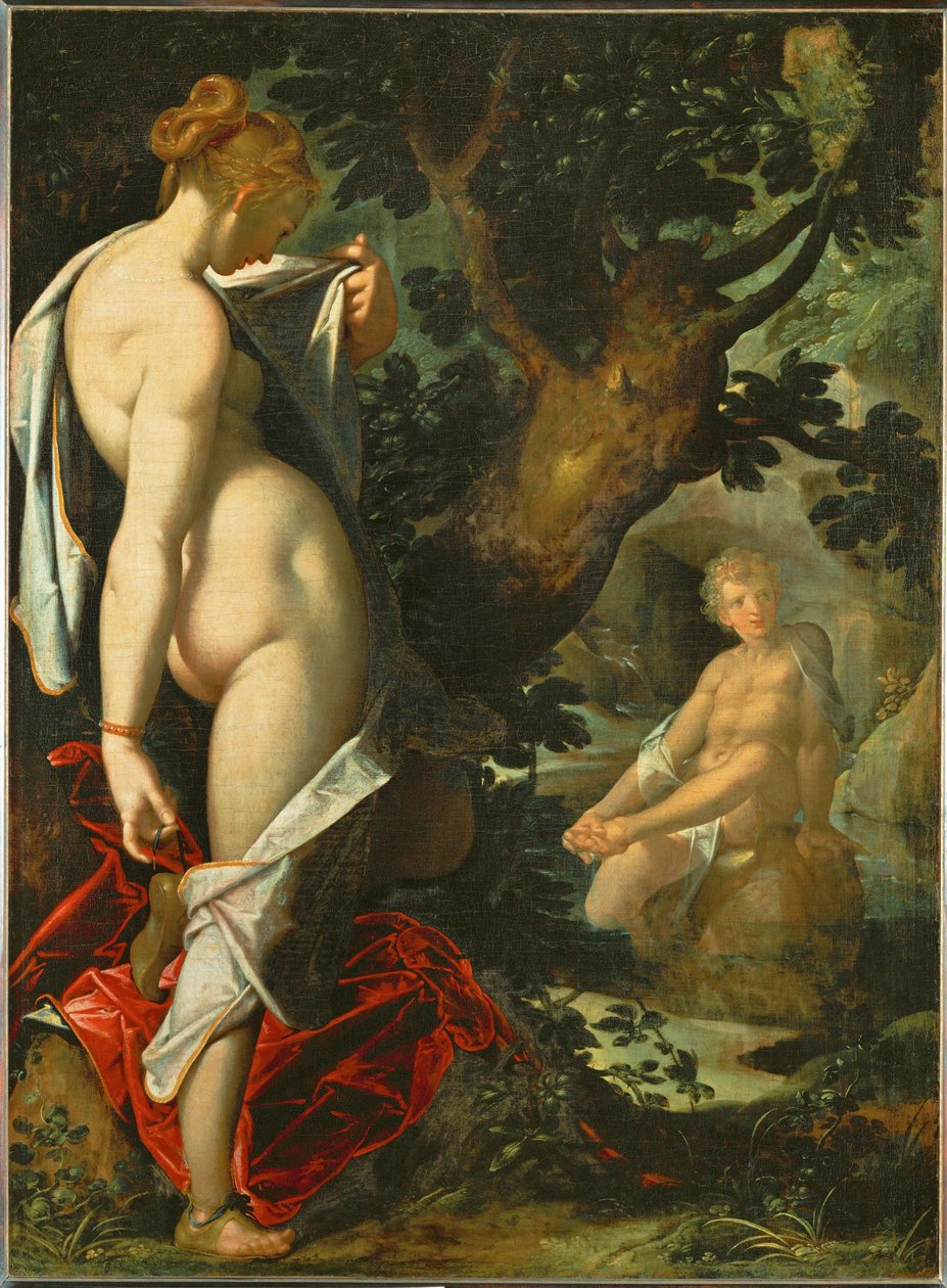 Hermaphroditus og nymfen Salamacis af Bartholomaeus Spranger
