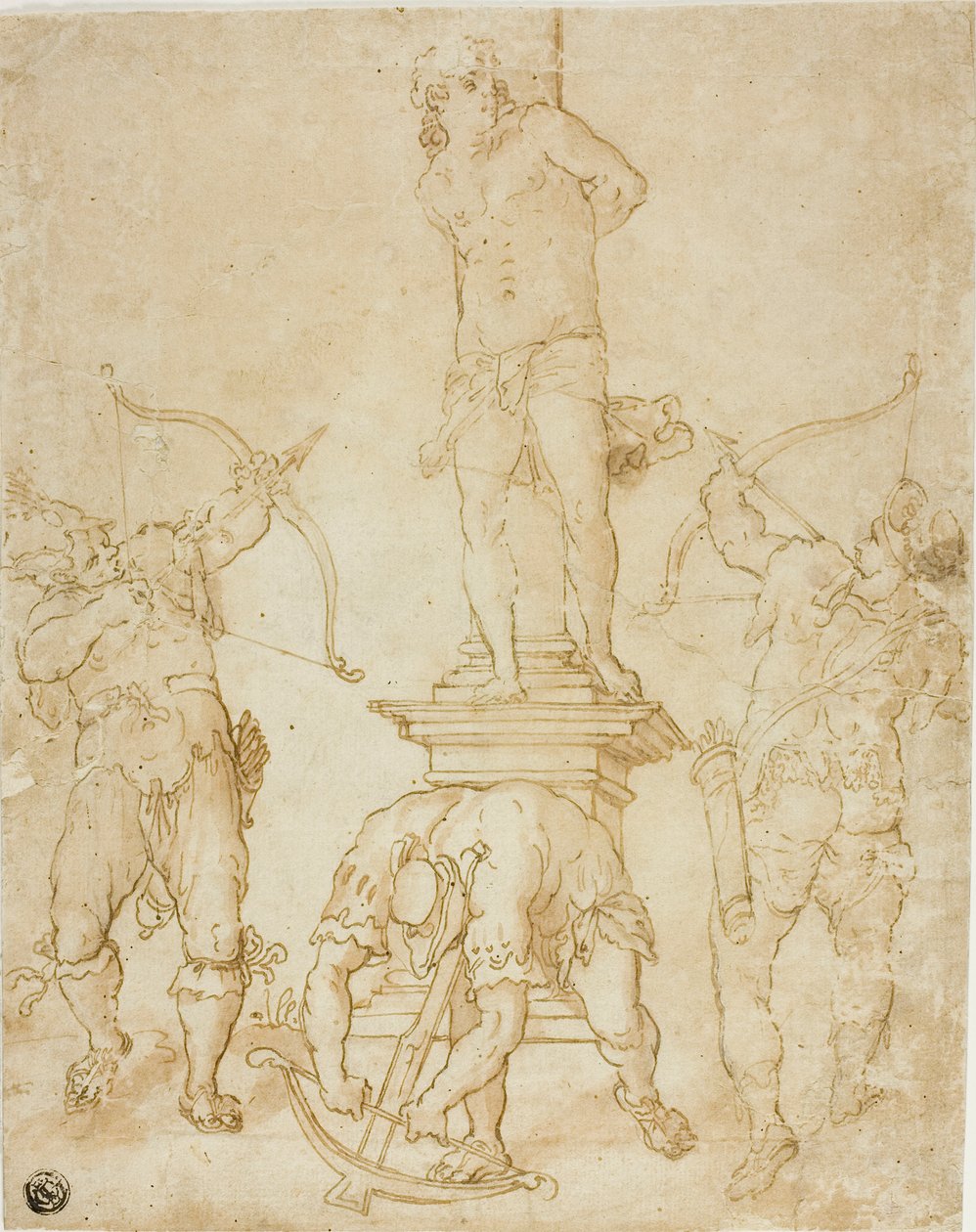 Sankt Sebastians martyrium af Bartholomaeus Spranger