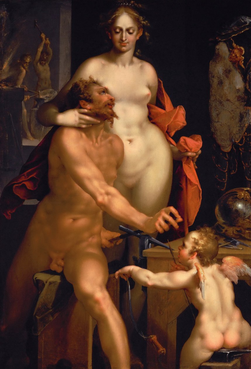 Venus besøg i Vulcan, ca. 1610 af Bartholomaeus Spranger
