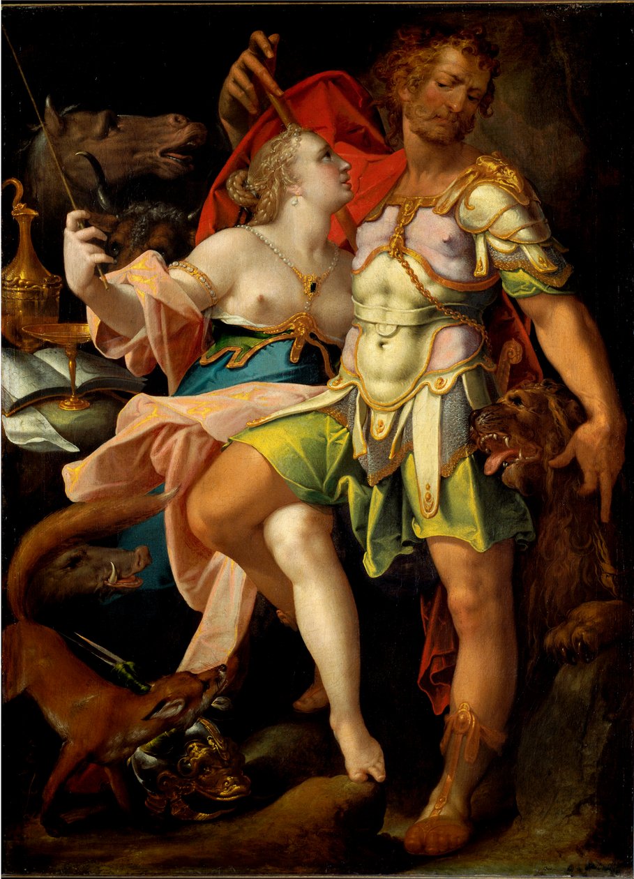 Ulysses og magikeren Circe (maleri af Bartholomaeus Spranger