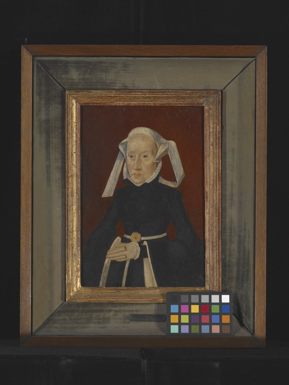 Portræt af en dame (olie på træ) af Bartholomaeus the Elder Bruyn