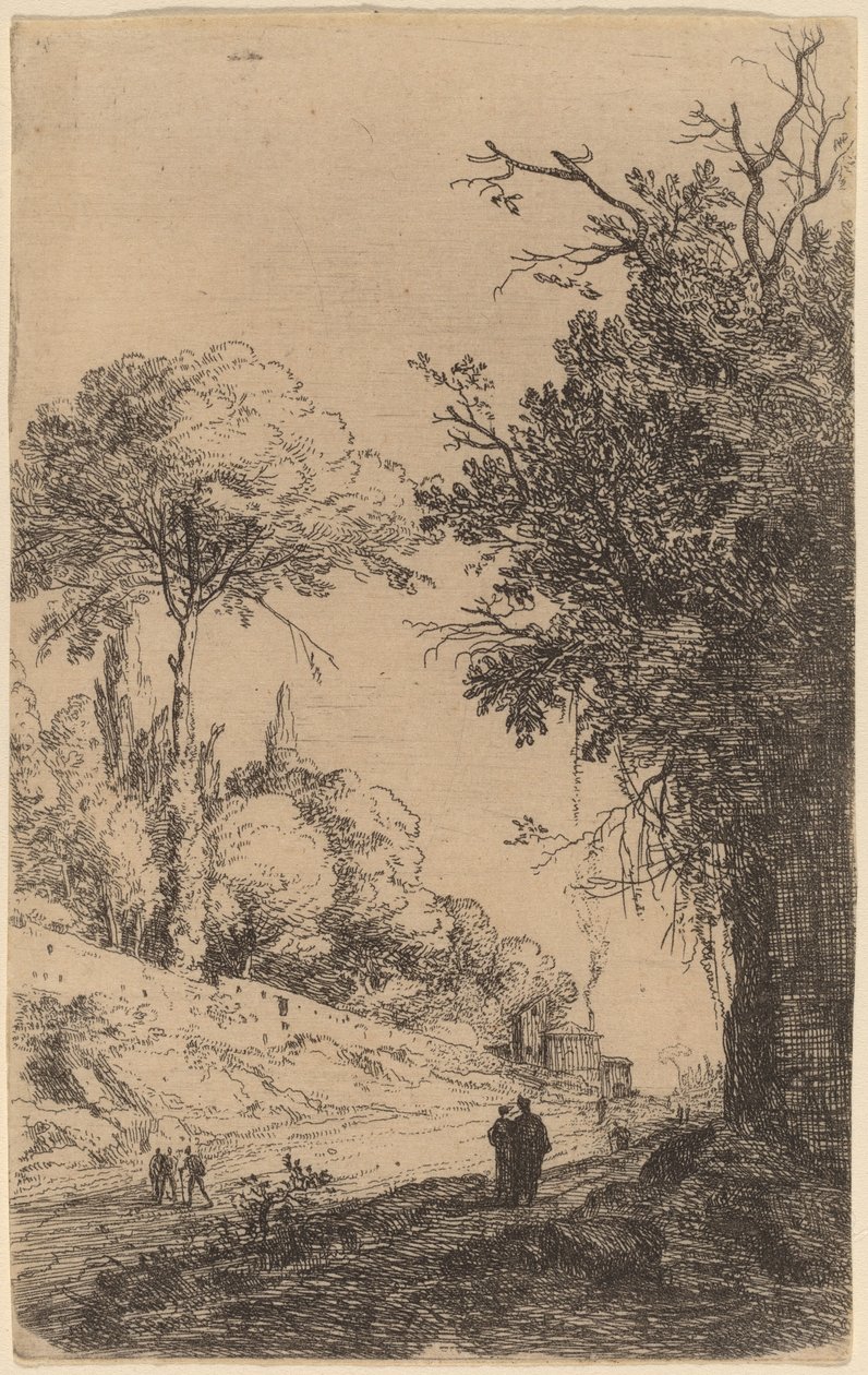 En del af Via Flaminia af Bartholomeus Breenbergh