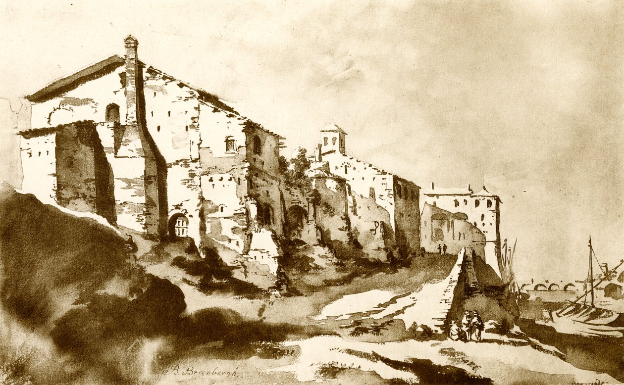 Ripa Grande i Rom af Bartholomeus Breenbergh