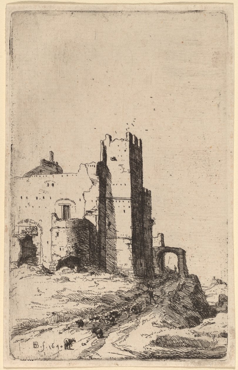 Byen Leoni, nær Frascati af Bartholomeus Breenbergh