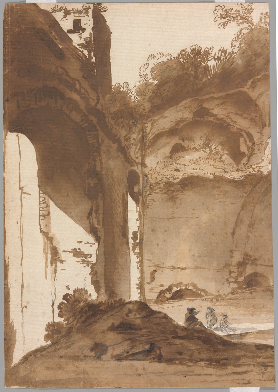 Villa of Maecenas i Tivoli af Bartholomeus Breenbergh