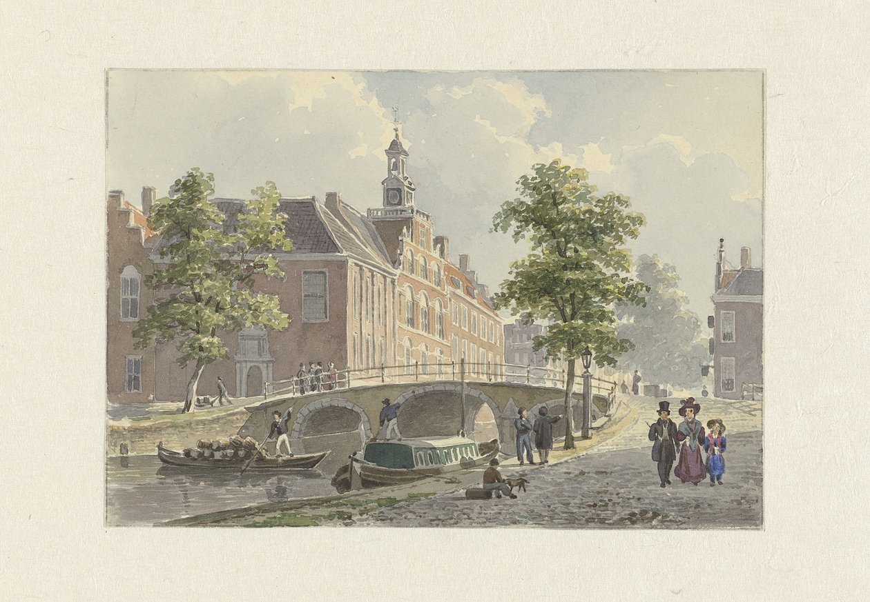 Spui i Haag, set mod syd af Bartholomeus Johannes van Hove