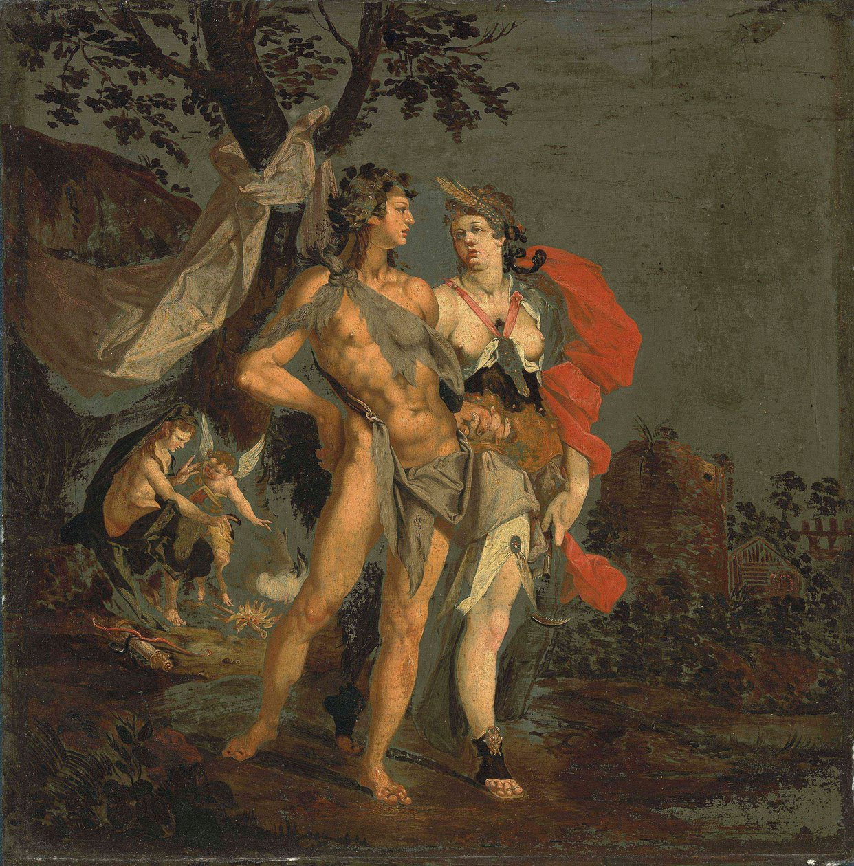 Sine Baccho et Cerere friget Venus af Bartholomeus Spranger