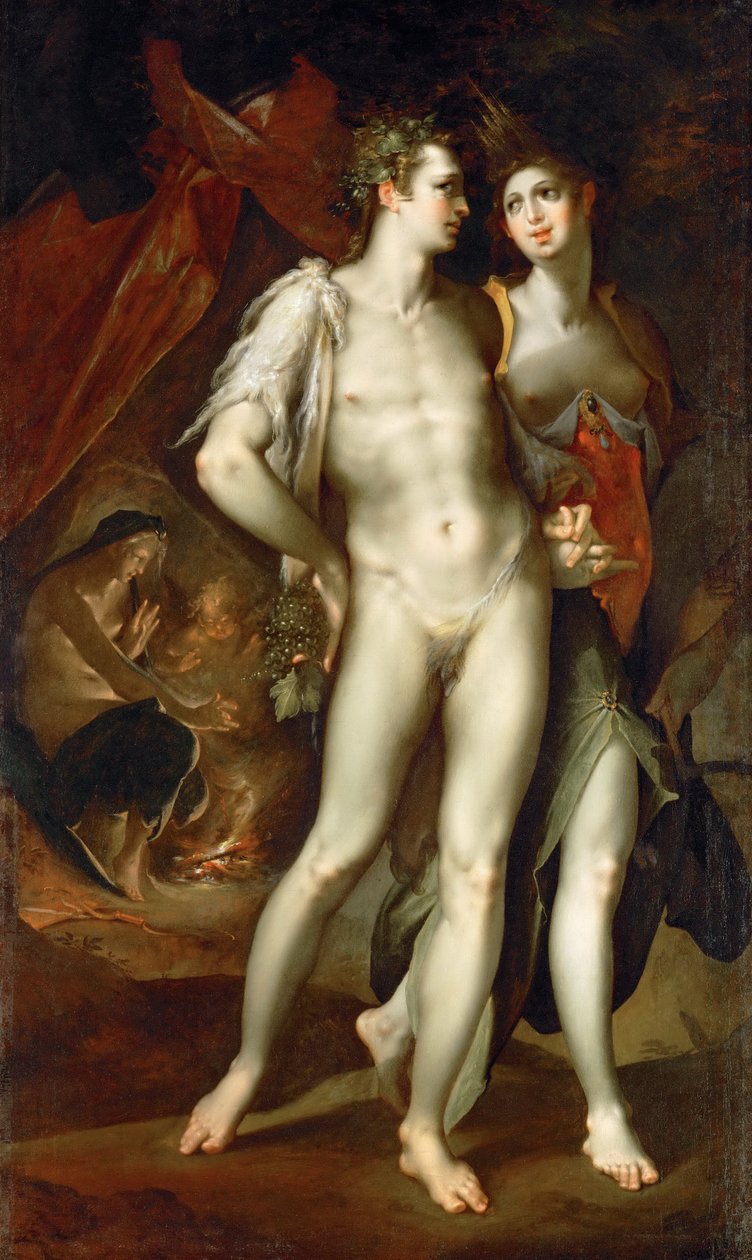 "Sine Cerere et Baccho friget Venus” af Bartholomeus Spranger