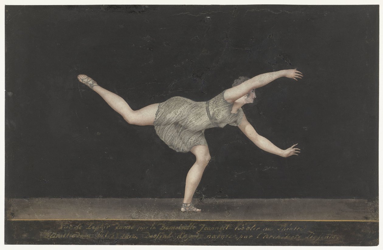 Danser Annette Köbler, Pas-de-Zephir performer af Bartholomeus Ziesenis