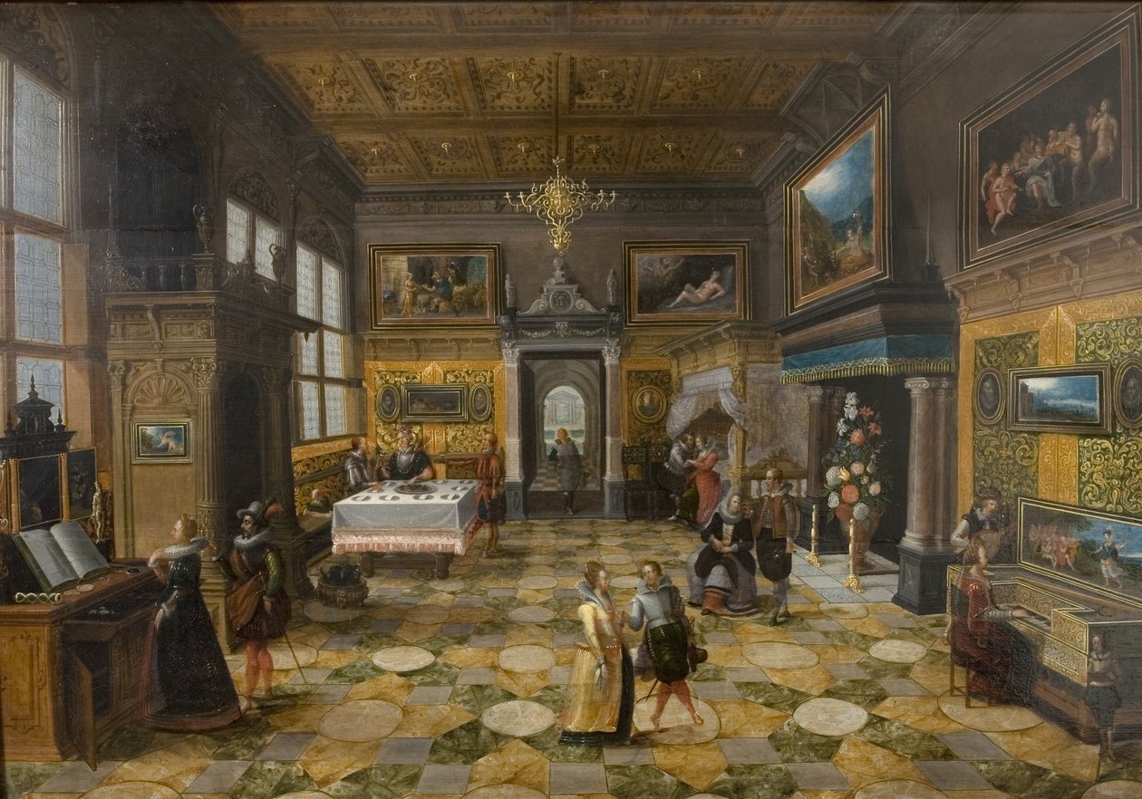 Festscene af Bartholomeus van Bassen