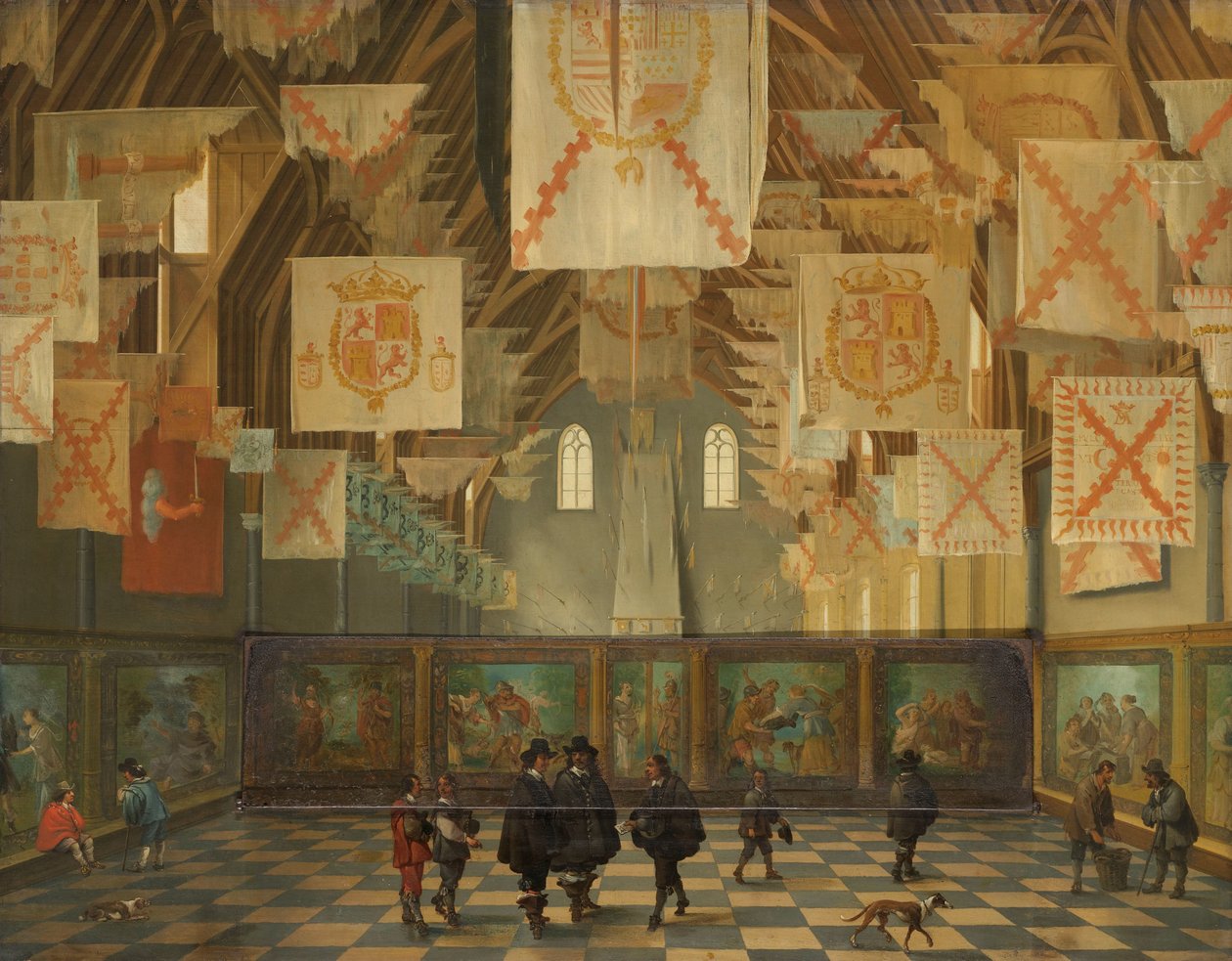 Den store forsamling i 1651 Den store sal på Binnenhof, Haag, under den store forsamling af generalstaterne i 1651 af Bartholomeus van Bassen