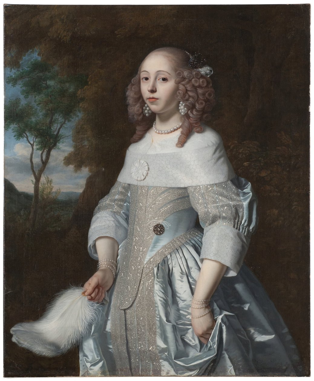 Jeanne Parmentier, 1634-1710, gave fra De Geer af Bartholomeus van der Helst