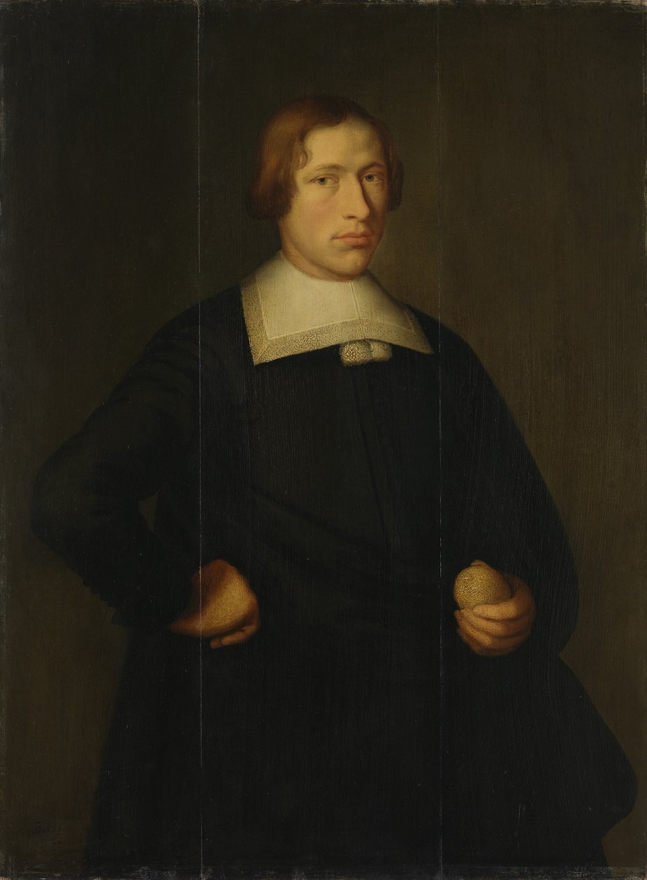 Portræt af en ung mand med en citron af Bartholomeus van der Helst