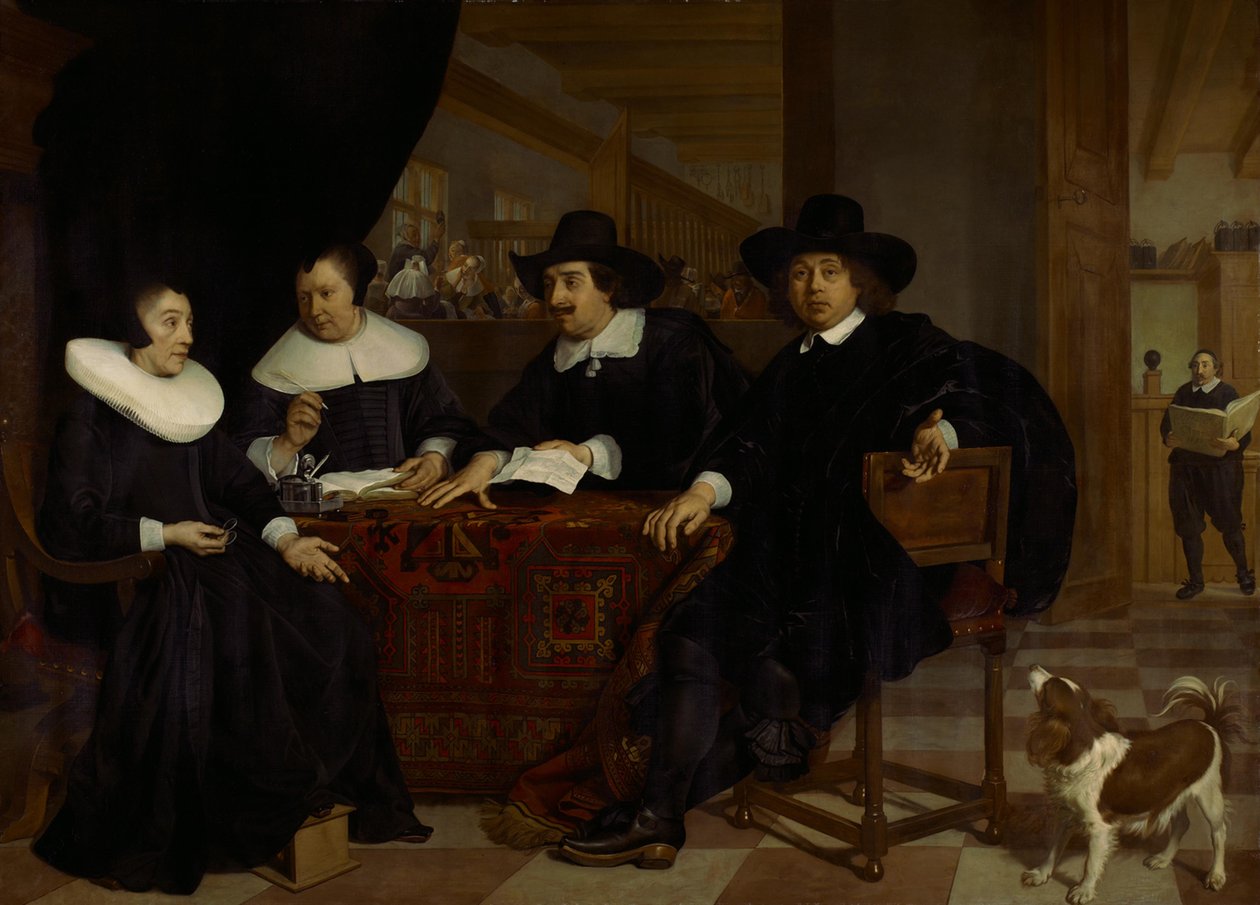 To regenter og to regentinder fra Spinhuis af Bartholomeus van der Helst