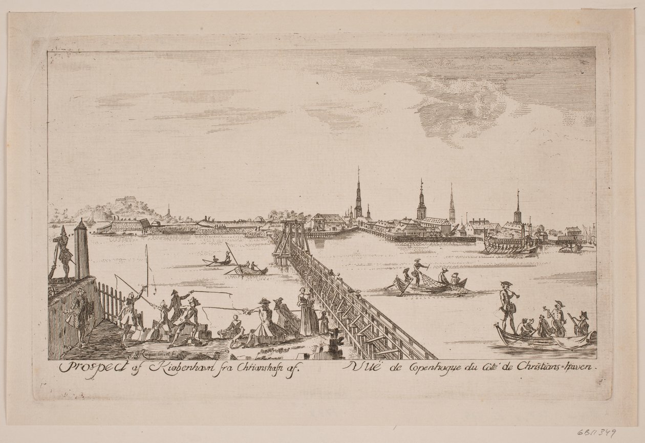 Prospekt af København set fra Christianshavn af Bartholomæus Roque