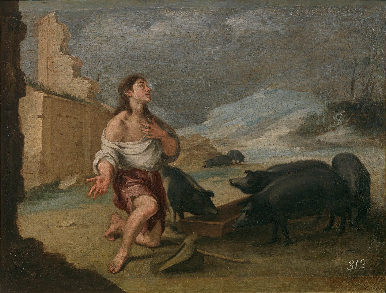 Den forladte fortabte søn af Bartolomé Esteban Murillo