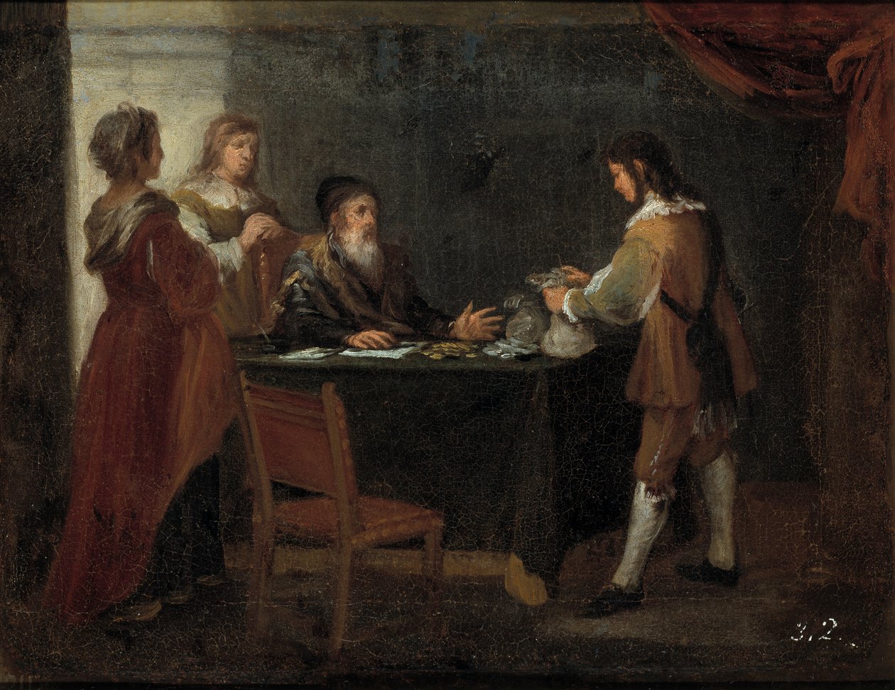 Den fortabte søn samler sin arv af Bartolomé Esteban Murillo