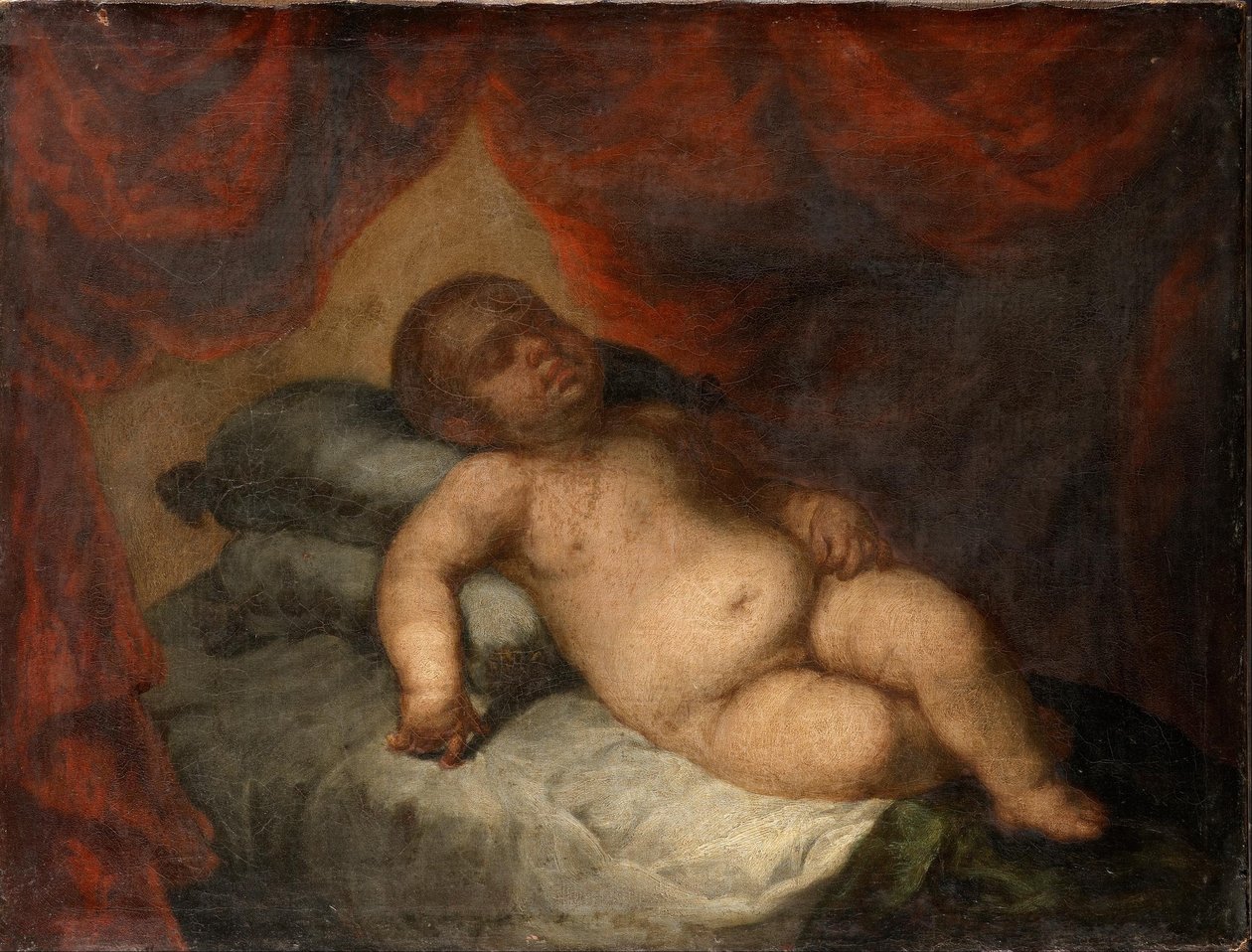 Spædbarn Kristus sov af Bartolomé Esteban Murillo