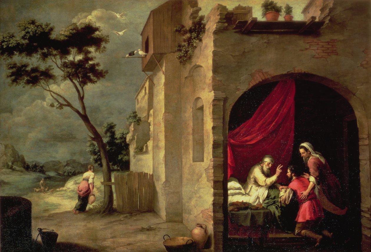 Isak velsigner Jakob af Bartolomé Esteban Murillo