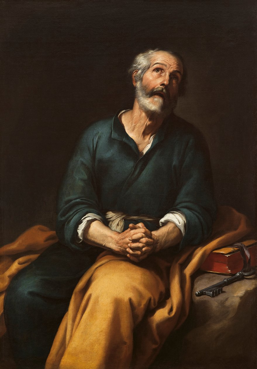 Sankt Peter i tårer af Bartolomé Esteban Murillo