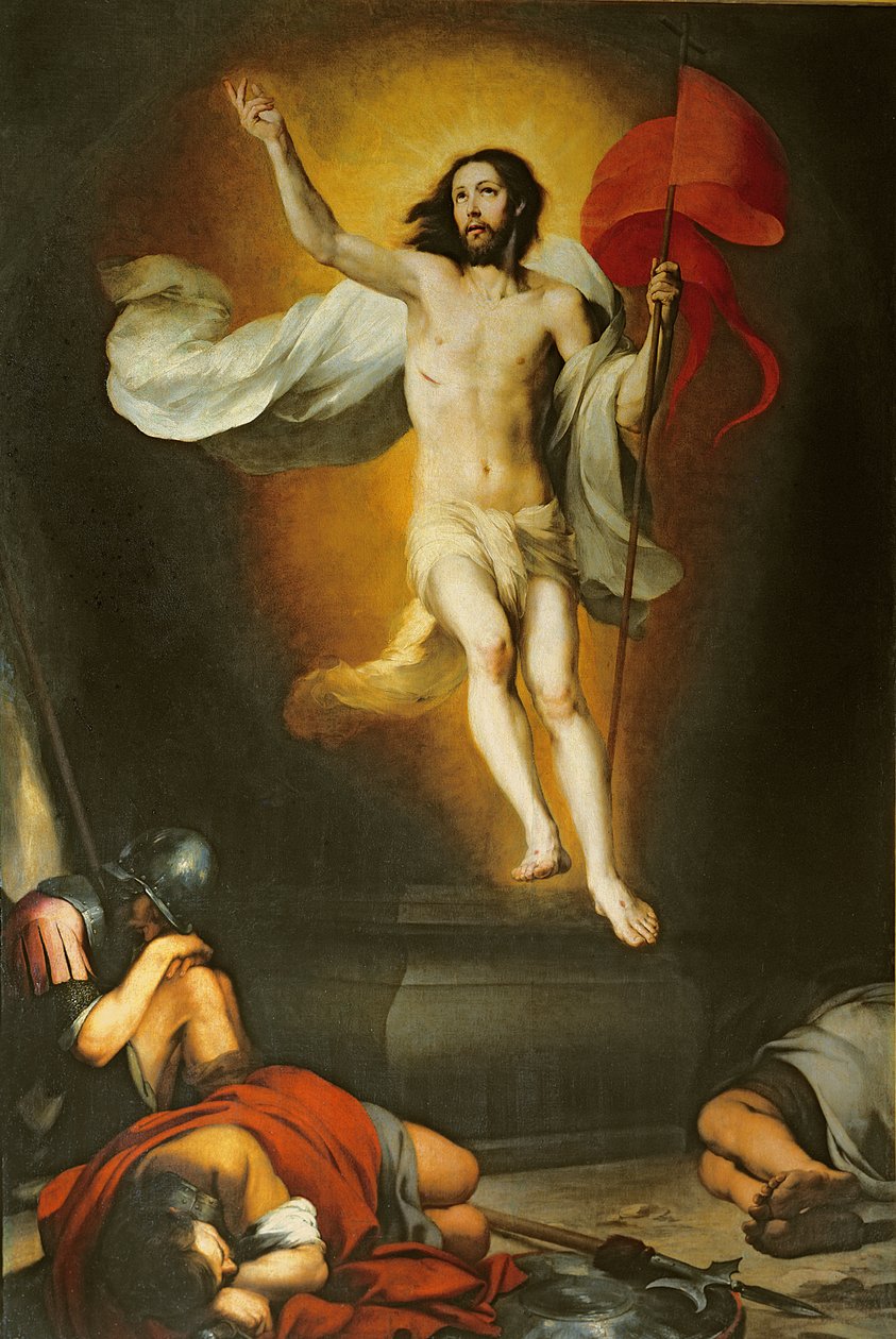 Kristi opstandelse, 1600-tallet af Bartolomé Esteban Murillo