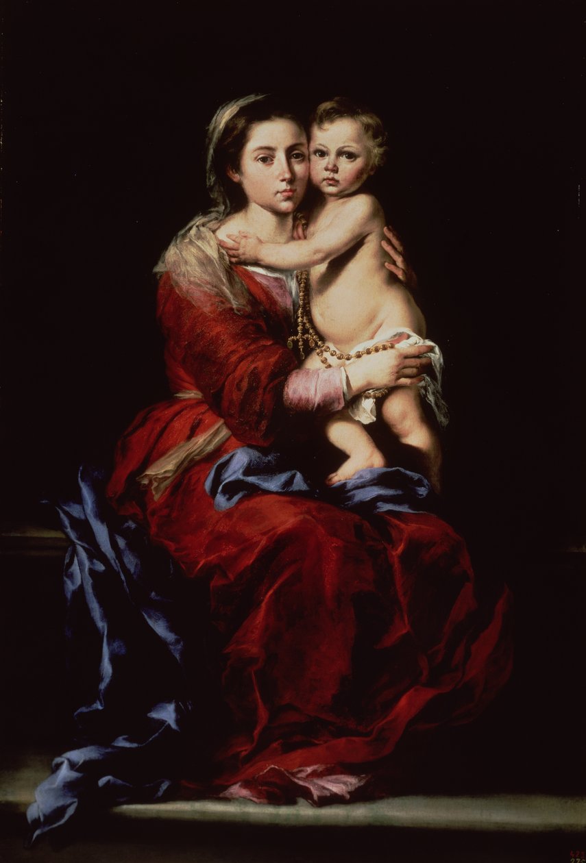 Rosenkransens jomfru, ca. 1650 af Bartolomé Esteban Murillo