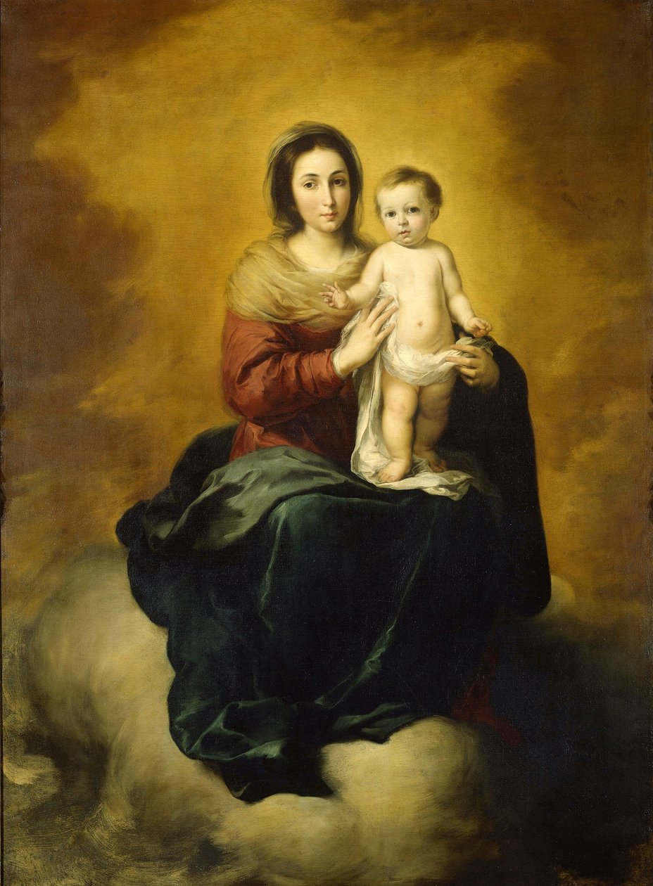 Jomfru og barn af Bartolomé Esteban Murillo