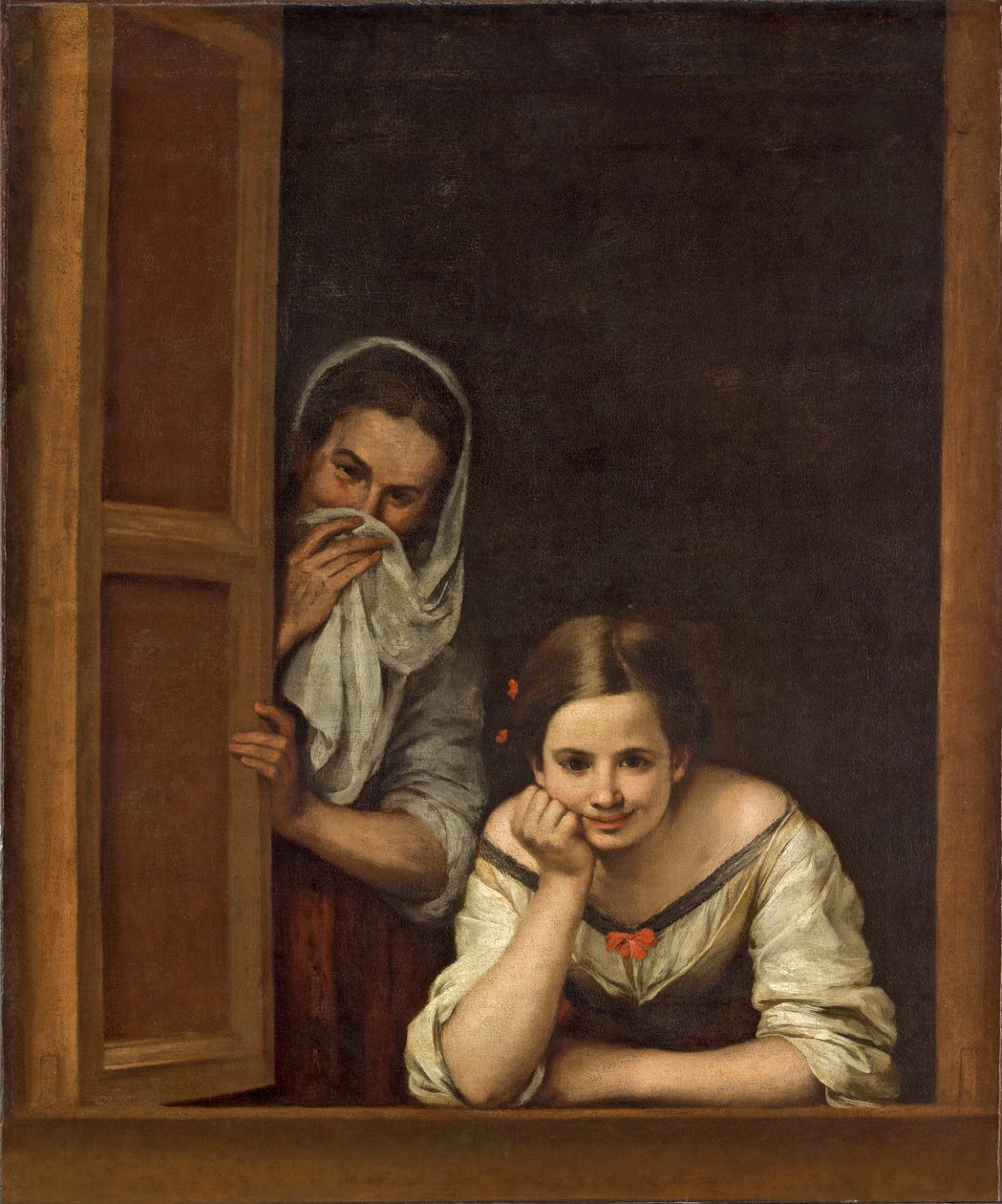 Kvinder fra Galicien ved vinduet, ca. 1655-1660 af Bartolomé Esteban Murillo