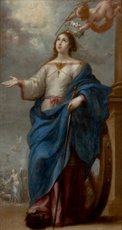 Santa Catarina i Alexandria af Bartolomé Esteban Murillo