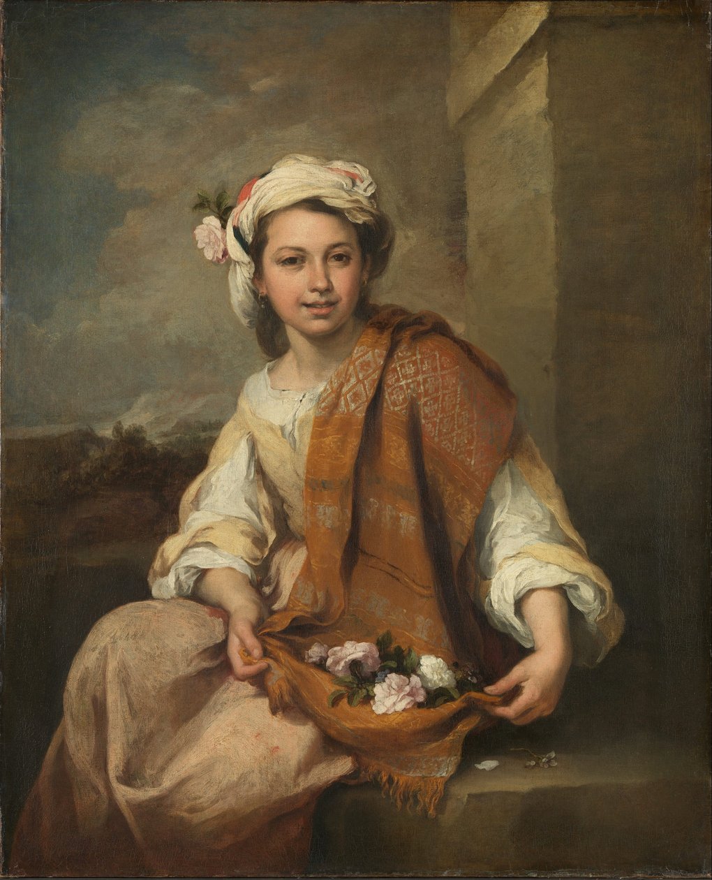 Blomsterpigen af Bartolomé Esteban Murillo