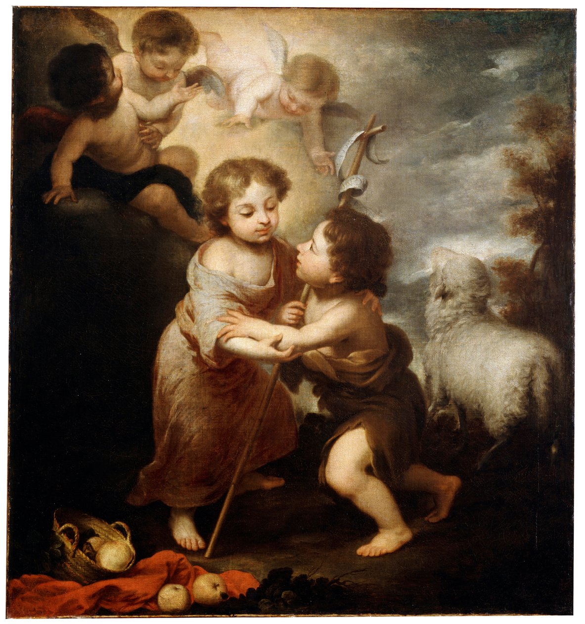 Kristus og Johannes Døberen som børn, mellem 1655 og 1660. af Bartolomé Esteban Murillo