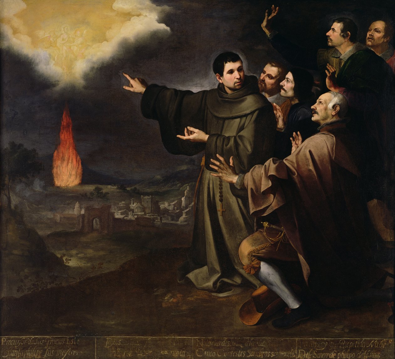 Fray Julian af Alcalas vision om Ascension af sjælen af kong Filip II af Spanien, 1645-46 af Bartolomé Esteban Murillo
