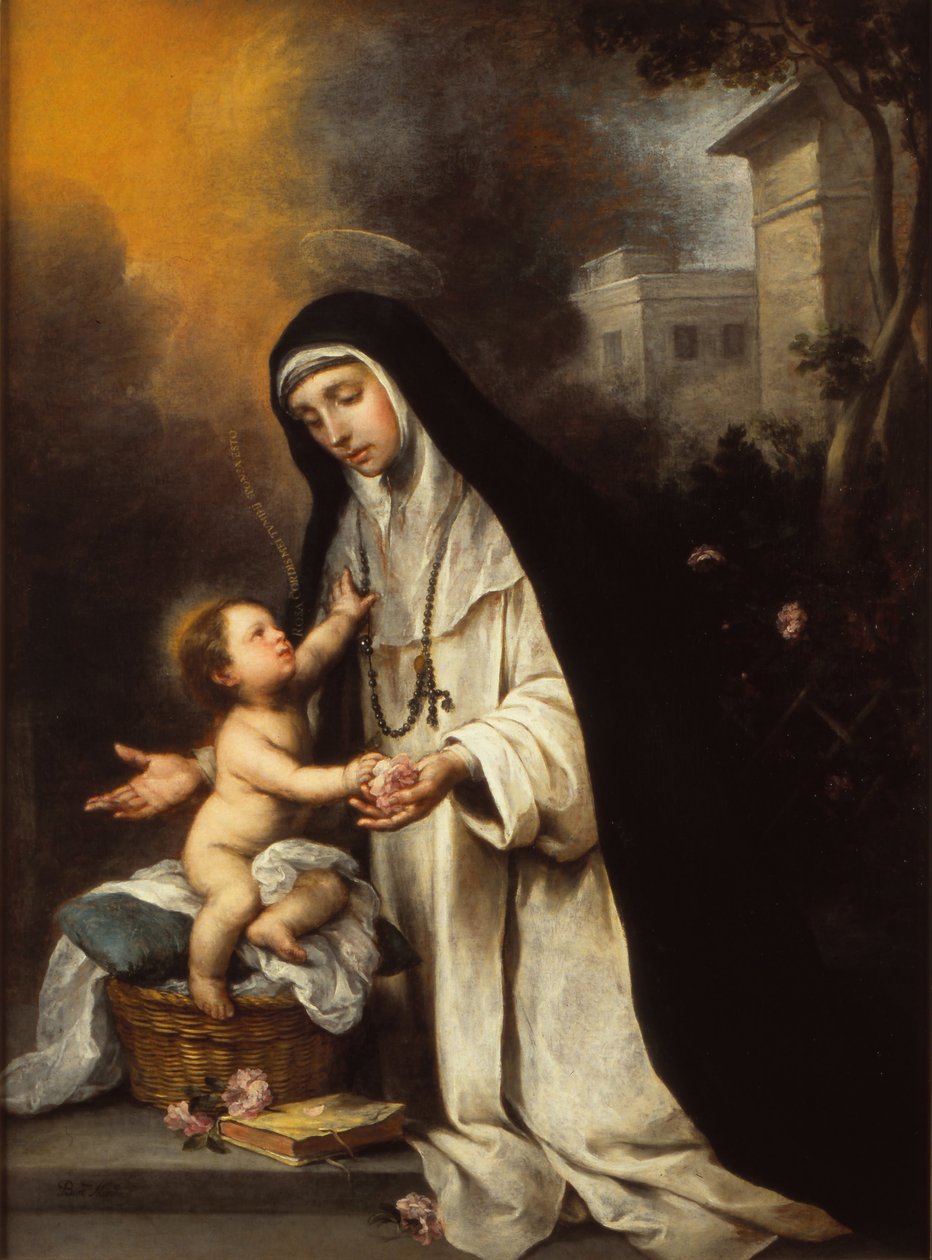 Sankt Rose af Lima, 1670 af Bartolomé Esteban Murillo
