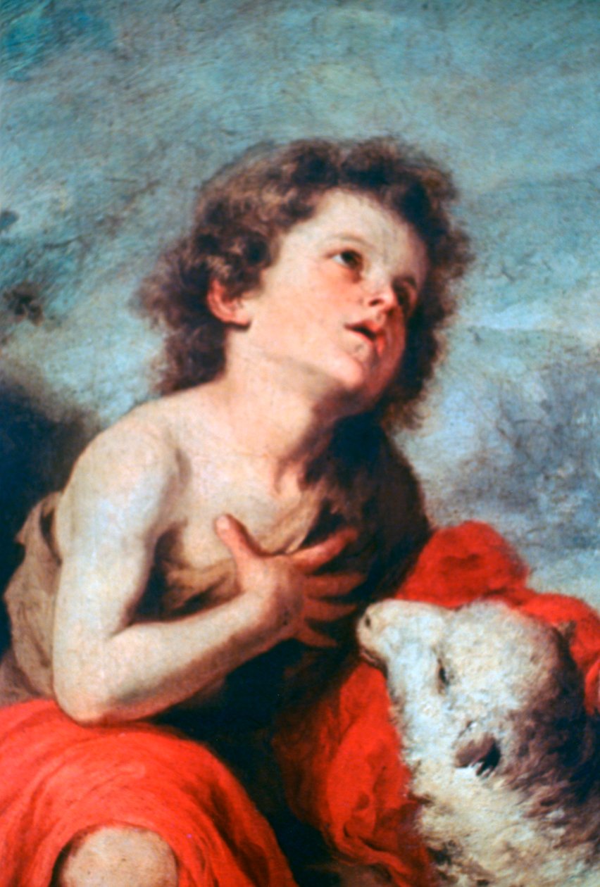 Johannes Døberen som barn, c1665 af Bartolomé Esteban Murillo
