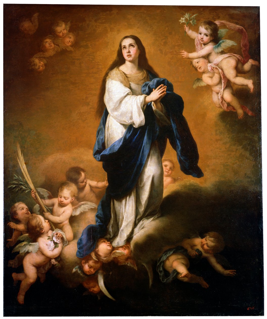 Den hellige jomfru Marias himmelfart mellem 1645 og 1655. af Bartolomé Esteban Murillo
