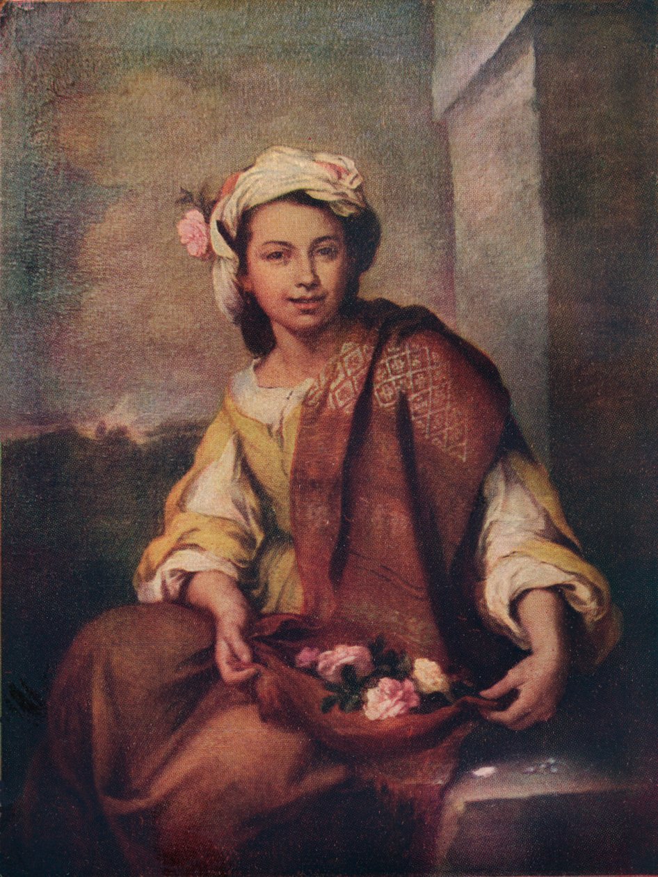 Blomsterpigen, 1665-70 af Bartolomé Esteban Murillo