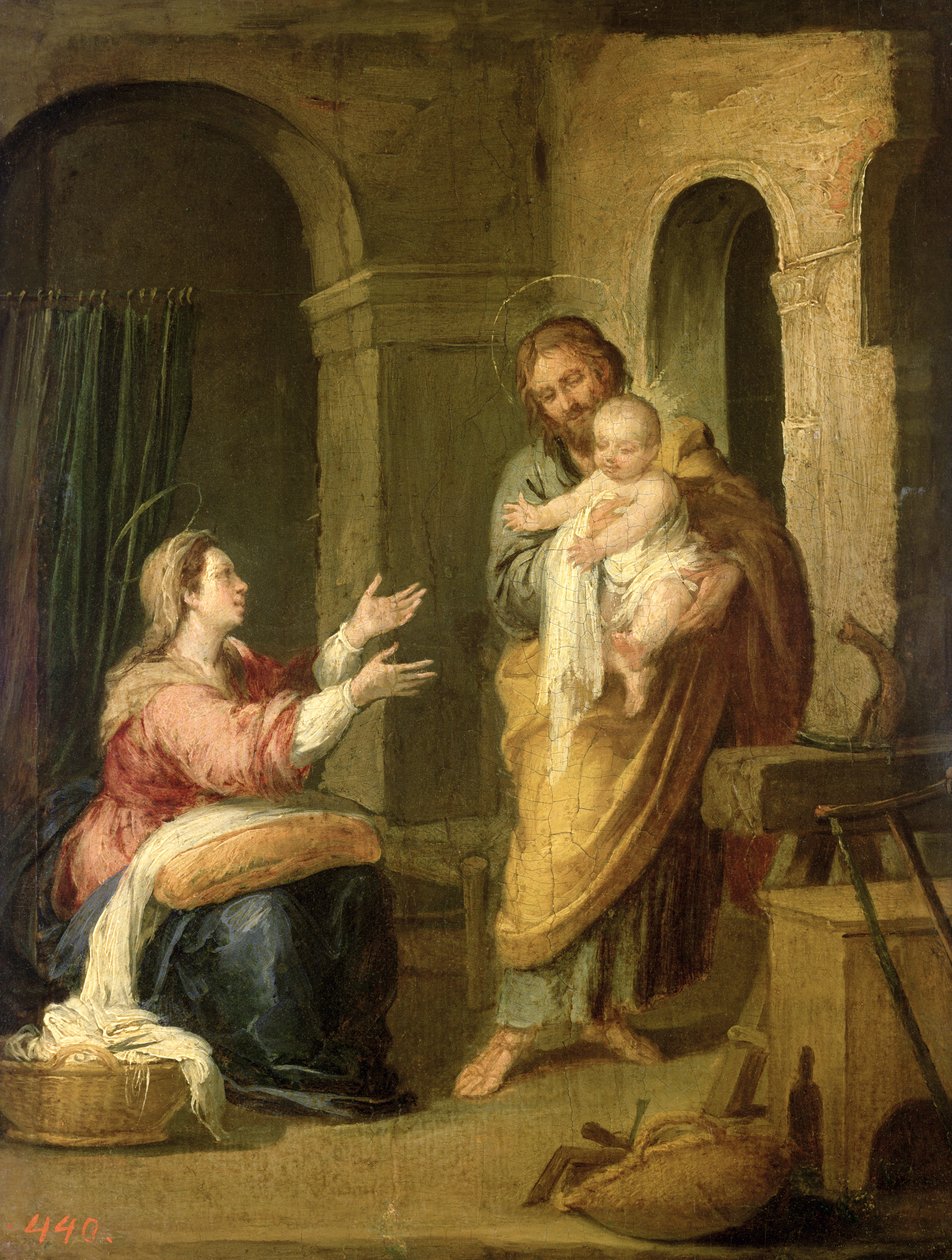 Den hellige familie, ca. 1660-70 af Bartolomé Esteban Murillo