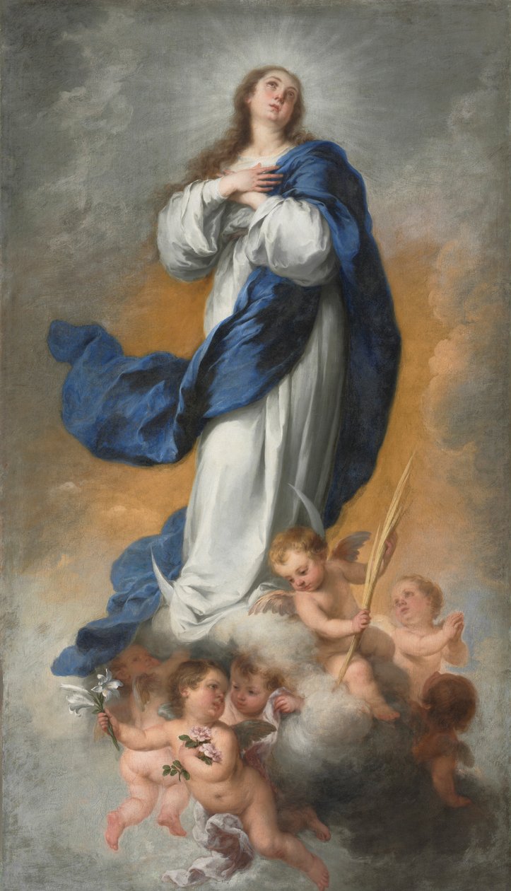 Den ubesmittede undfangelse, ca. 1680. af Bartolomé Esteban Murillo