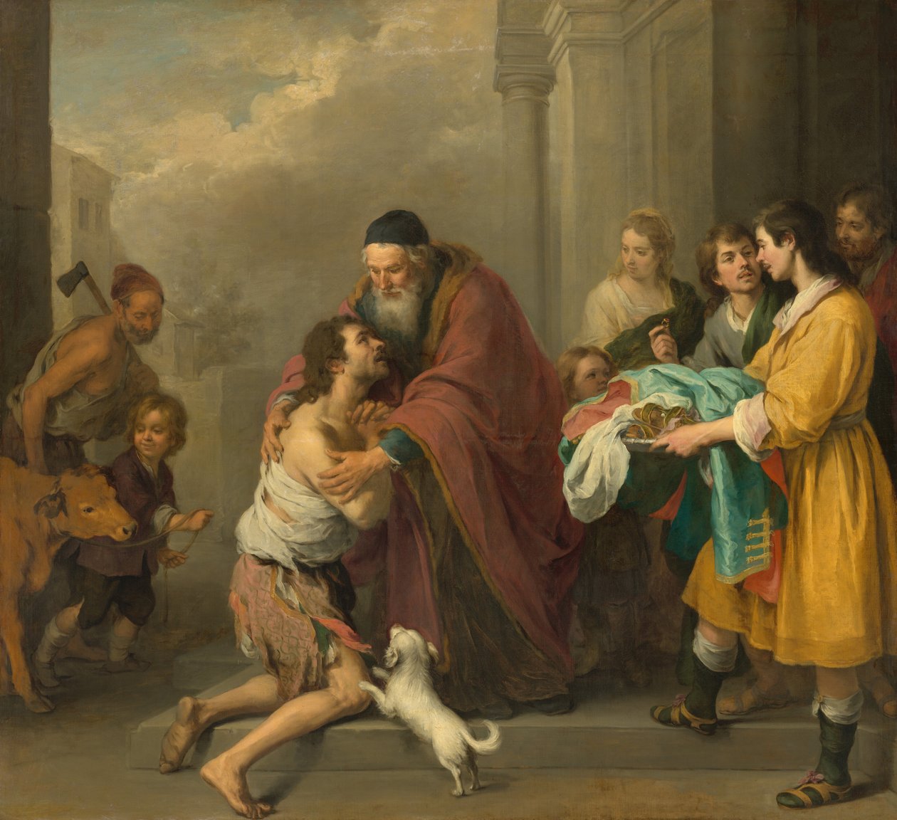 Den fortabte søns tilbagevenden, 16671670. af Bartolomé Esteban Murillo