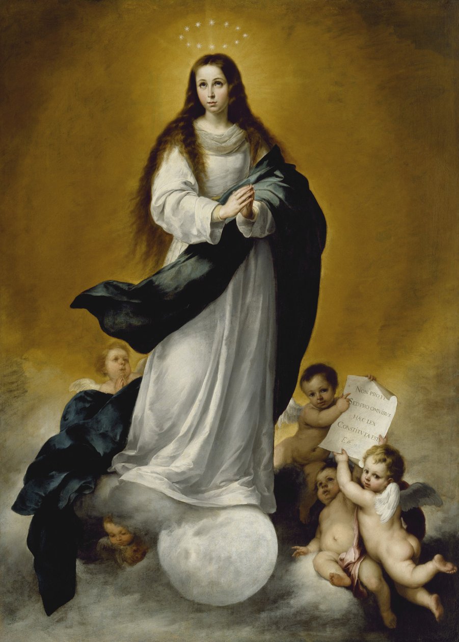 Jomfruen af den ubesmittede undfangelse, ca. 1660 af Bartolomé Esteban Murillo