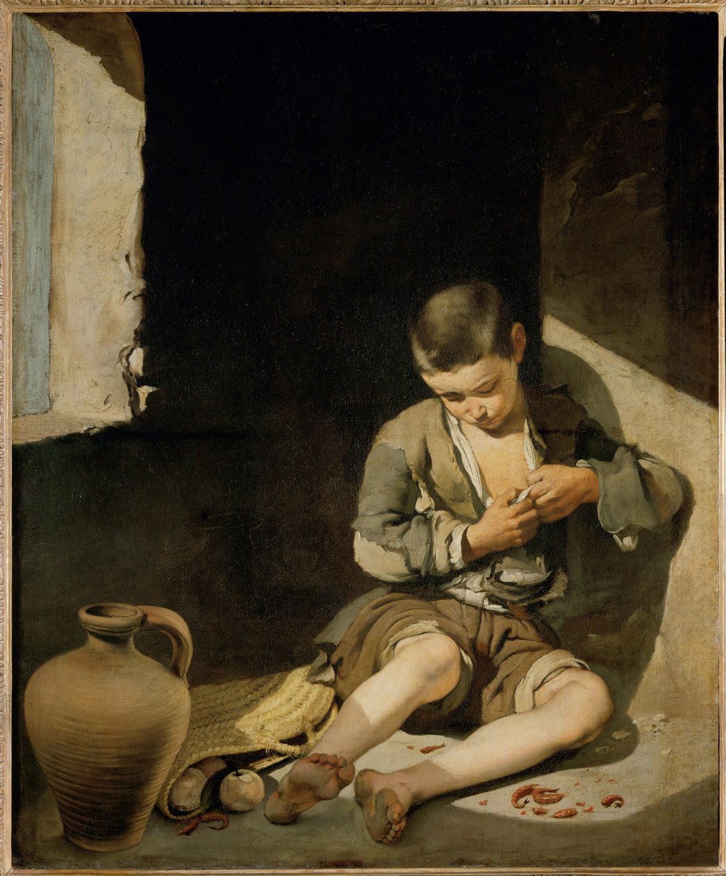 Le jeune mendiant - den unge tigger ... af Bartolome Esteban (school of) Murillo