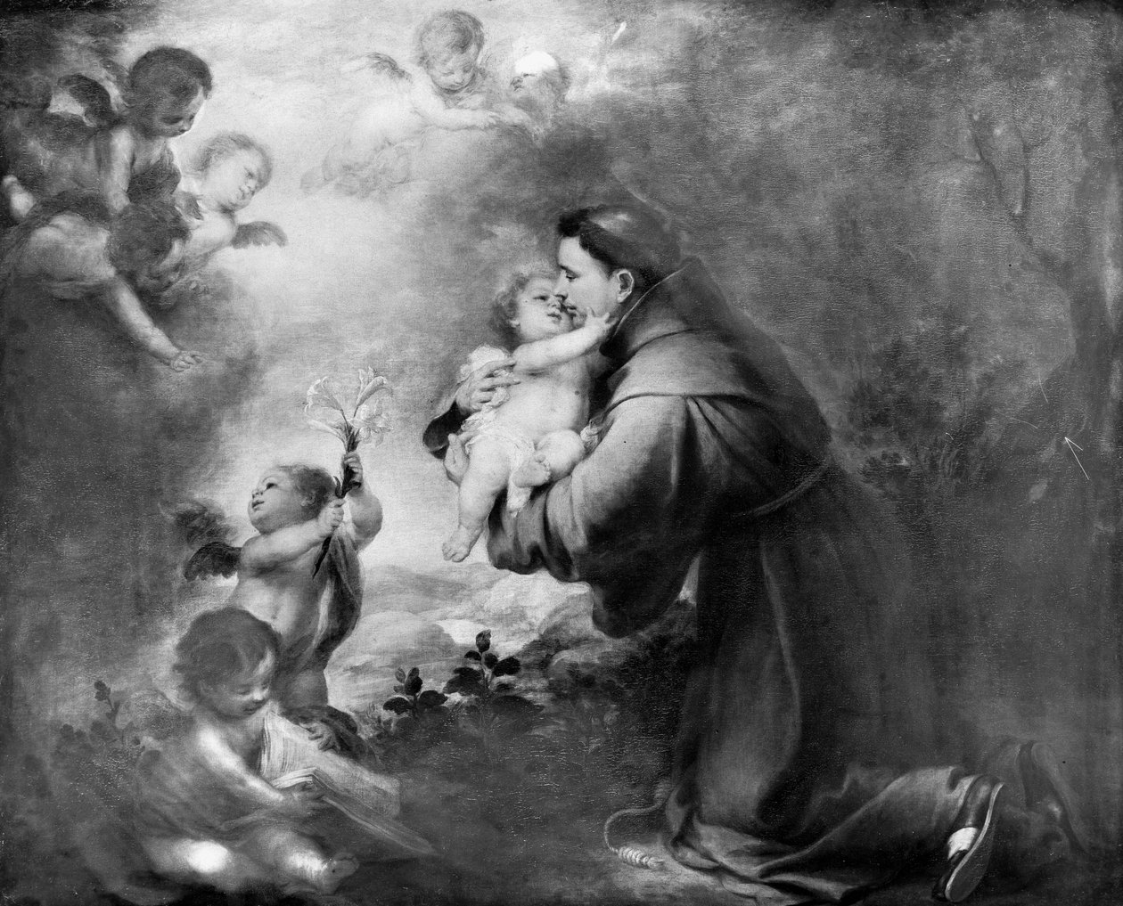 Sankt Antonius af Padova med Kristusbarnet af Bartolomé Esteban Murillo
